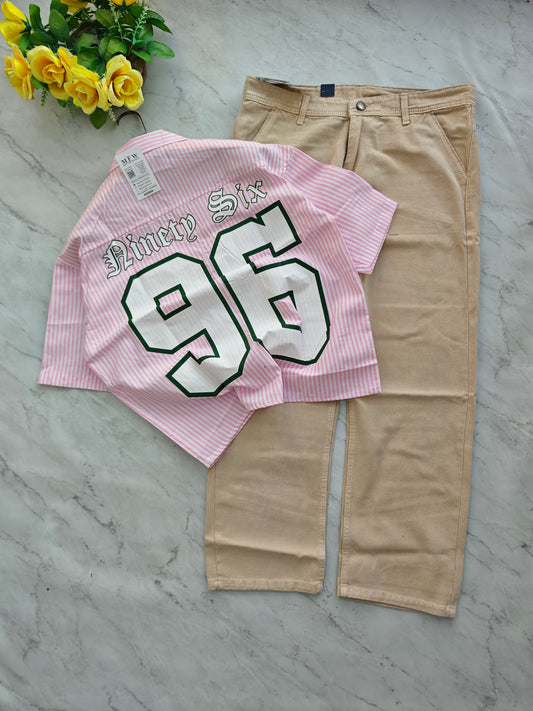 2 in 1 Combo Boxy baggy back printed shirts + Baggy jeans pant buy @600 rs