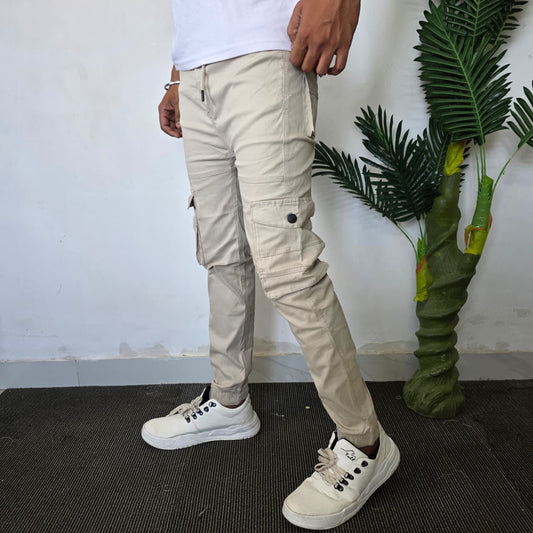 6 pocket Cotton Cargo joggers @449