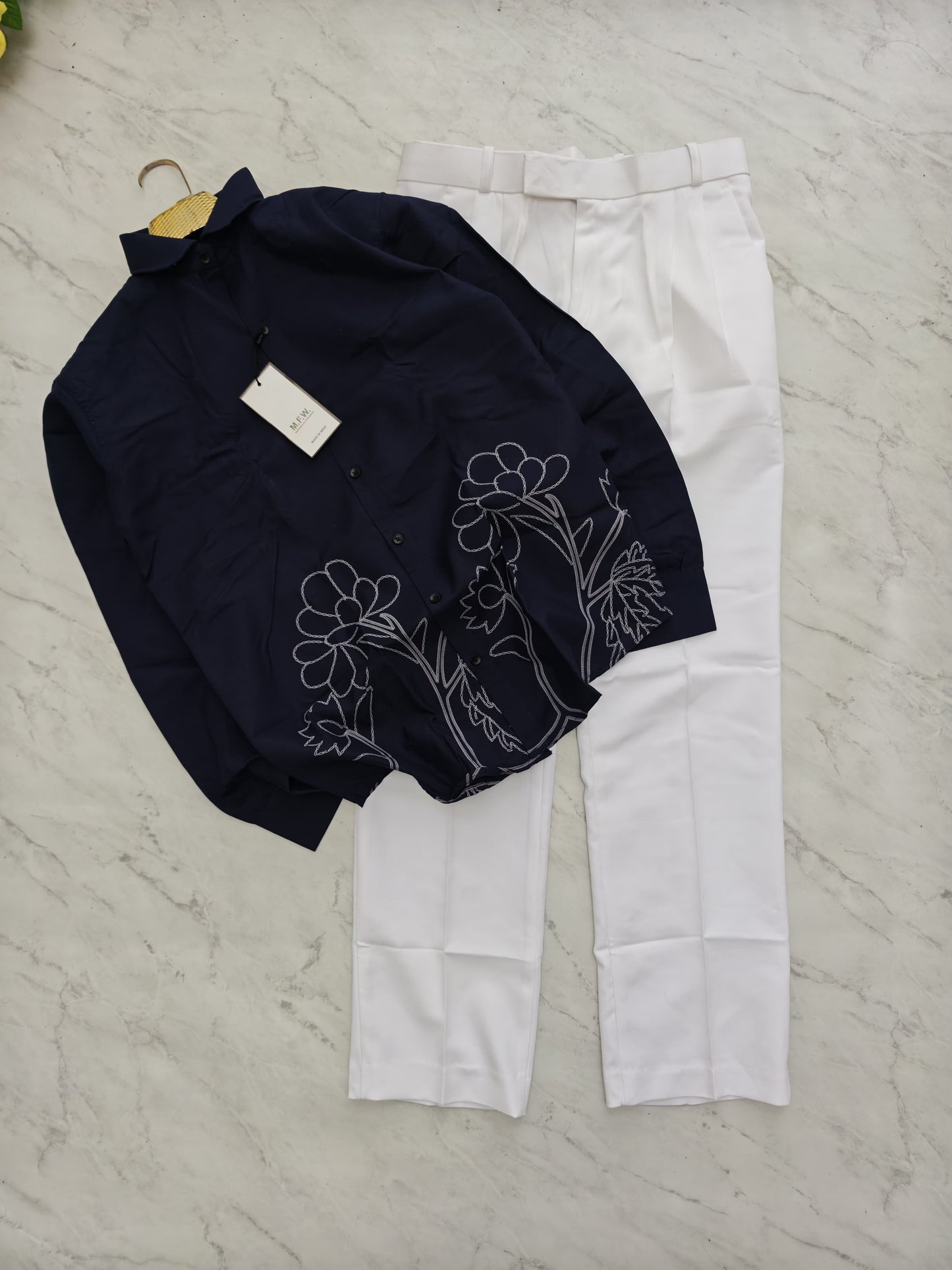 2-in-1 Bottom Printed Shirt & Korean Baggy Pant Combo ₹600 | MFW