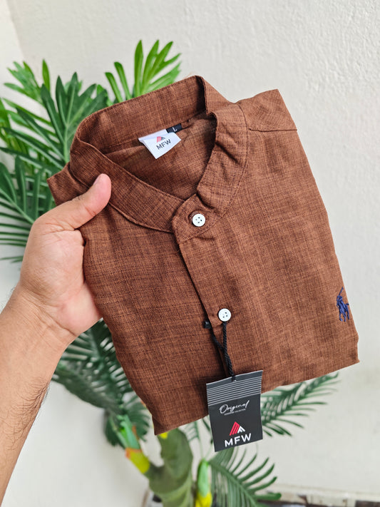MFW Chinese collar Korean Lenin shirts Single pcs @299 and Buy 4 pcs combo @999