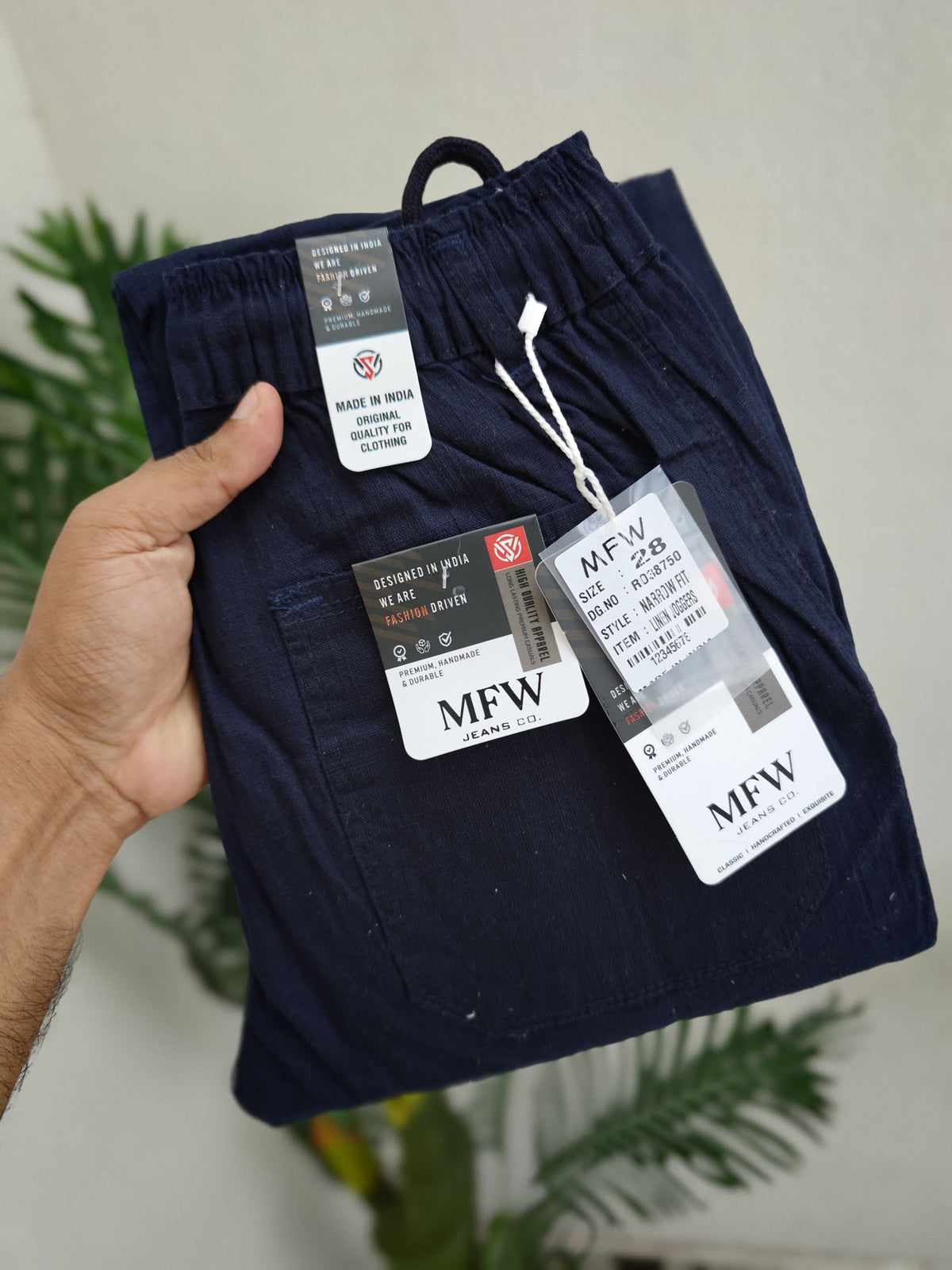 Mfw lenin relax fit pants buy 3 pant @ 1200 [Navy]