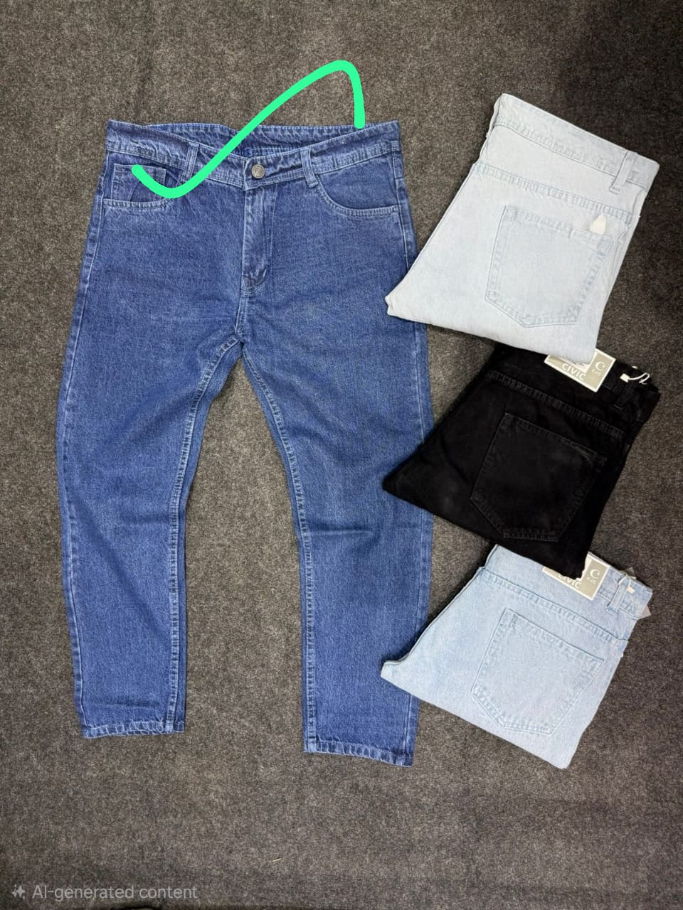Plain mom fit jeans buy @450 rs only (Dark blue colour)
