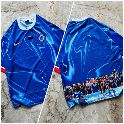 Half sleeve front and back printed football jersey buy @200