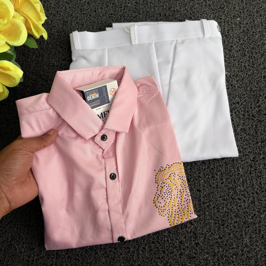 2 in 1 combo stone work party wear shirts + shine polo fit combo buy @550 rs only