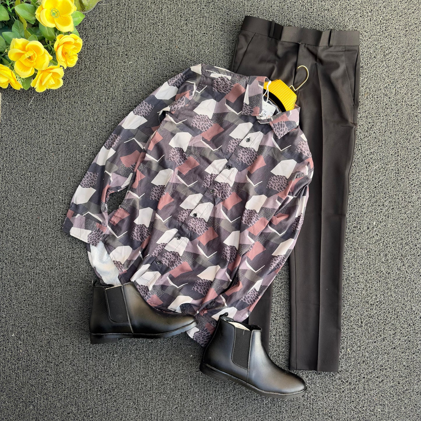 3 in 1 combo Printed Shirts + Polo fit pants + Shoe buy @ 999 only