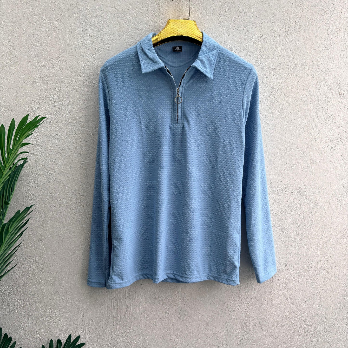 Men's  Full sleeve old money Zipper polo tshirt buy 3 pcs @499 and 1 pcs @199