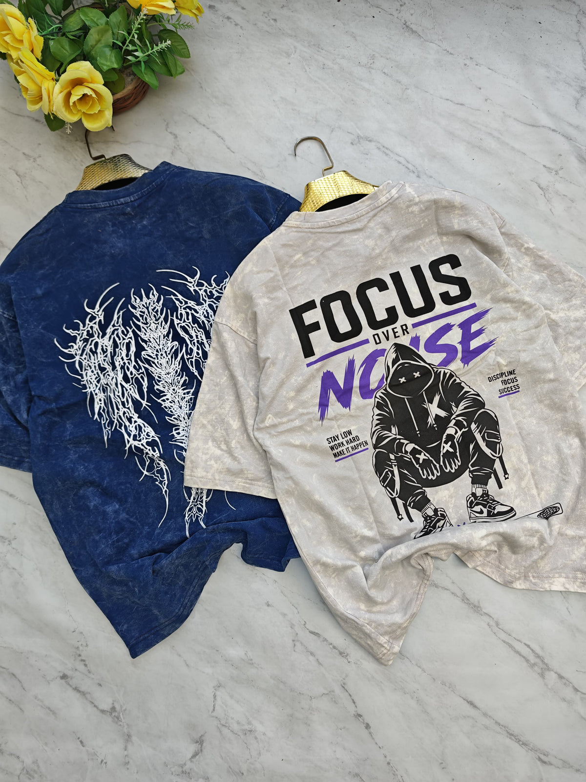 3 in 1 combo buy 3 pcs Random design Acid wash tshirts buy 500 only(Read description before ordering)