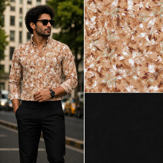 2 in 1 combo printed shirts + polo fit pants buy @600rs only