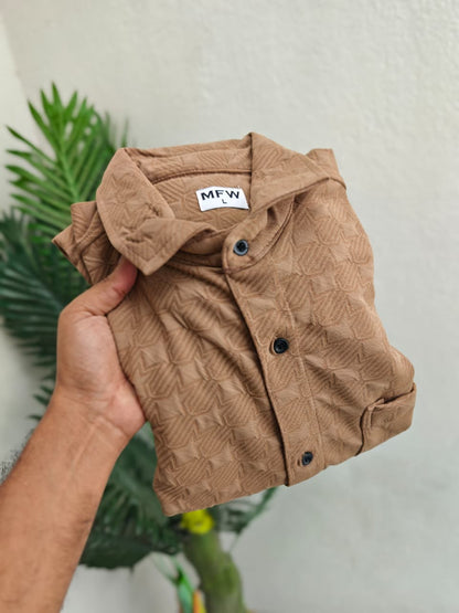 MFW Full sleeve Jacquard shirts Single pcs @299 and Buy 4 pcs combo @999