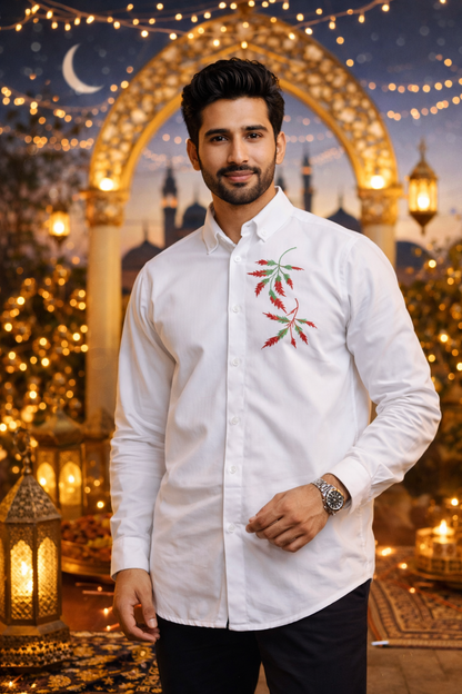 MFW Embroidery Shirts single pcs @299 and Buy 4 pcs combo @999(AI image used only for pose. Please check real product photos and fabric before ordering.)