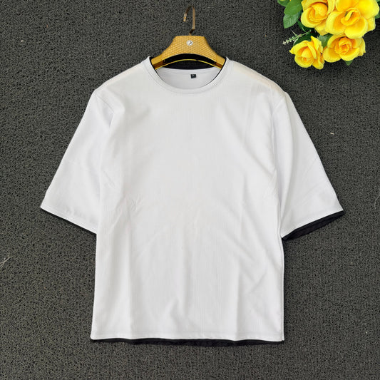 Round neck droup shoulder Tshirt 1 pc @199 and 3 pcs @ 499