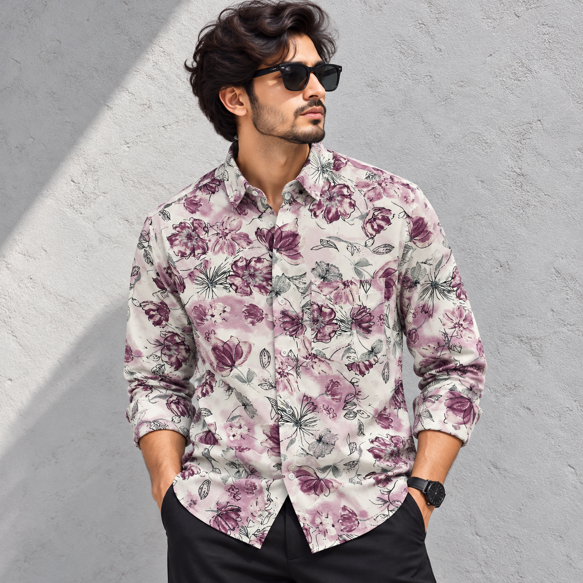 MFW viscose full sleeve printed shirts Single pcs @299 and Buy 4 pcs combo @999