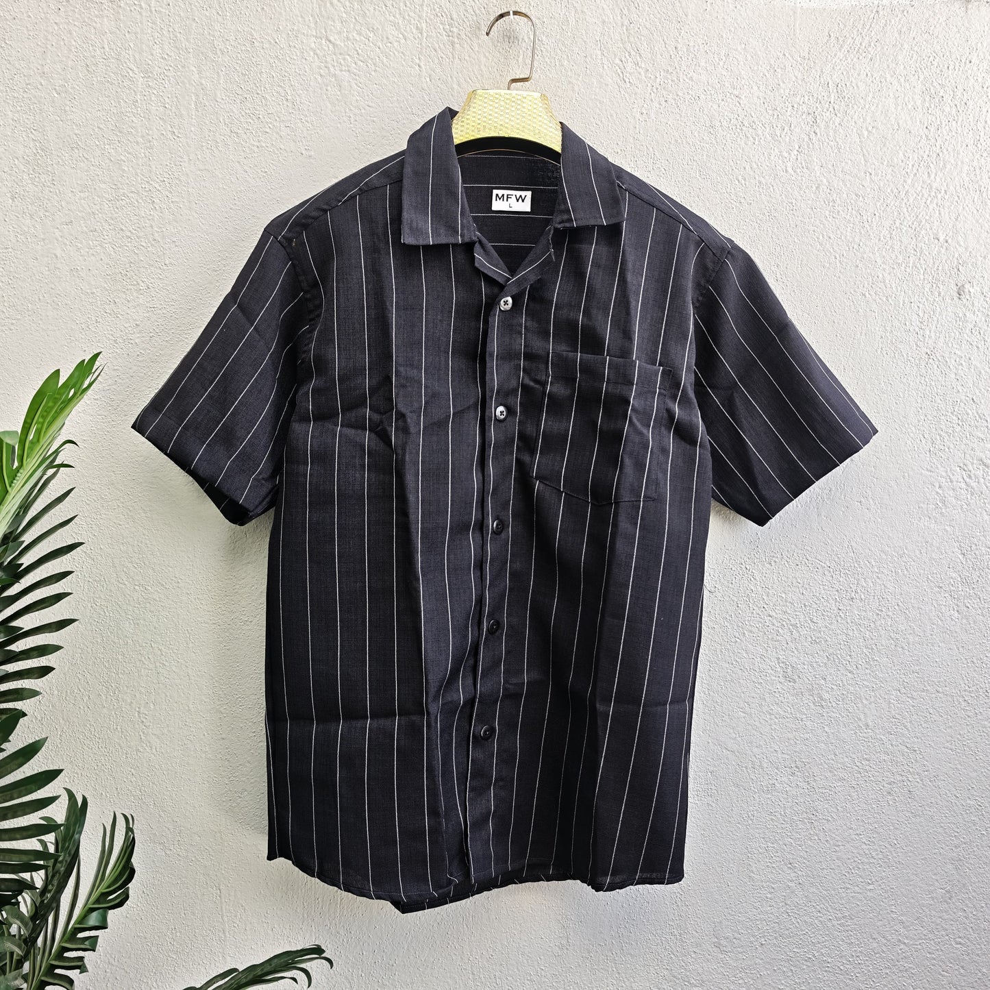 Mfw korean stripes Lenin Cuban Collar shirts buy @250 rs