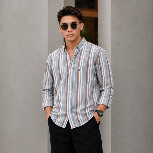Mfw Oxford Stripes Shirts single pcs @299 and Buy 4 pcs combo @999