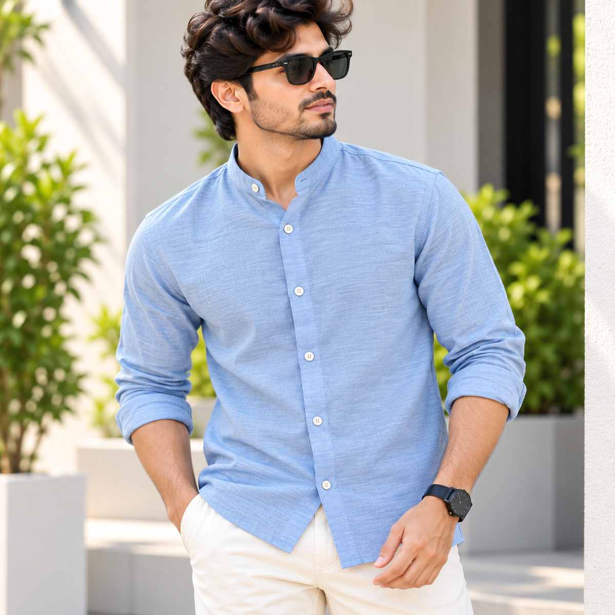 MFW Chinese collar crush lenin full sleeve shirts Single pcs @299 and Buy 4 pcs combo @999