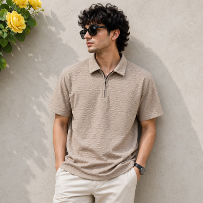 Mfw Half sleeve zipper Tshirt 1 pc @199 and 3 pcs @ 499