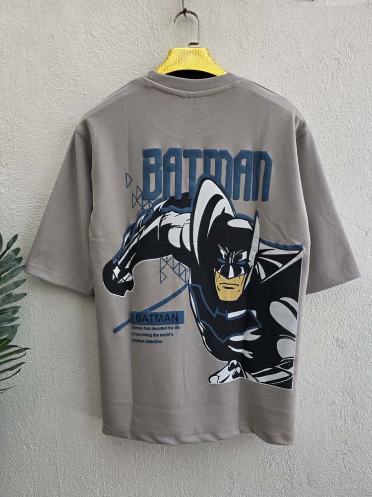 Batman design Round neck Front and back Printed droup shoulder Tshirt 1 pc @199 and 3 pcs @ 499