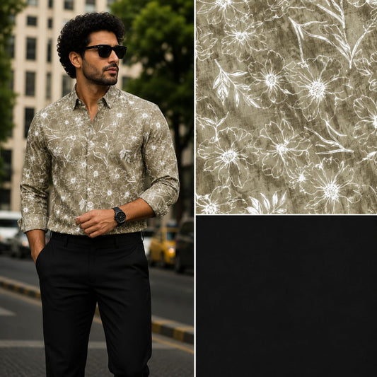 2 in 1 combo printed shirts + polo fit pants buy @600rs only