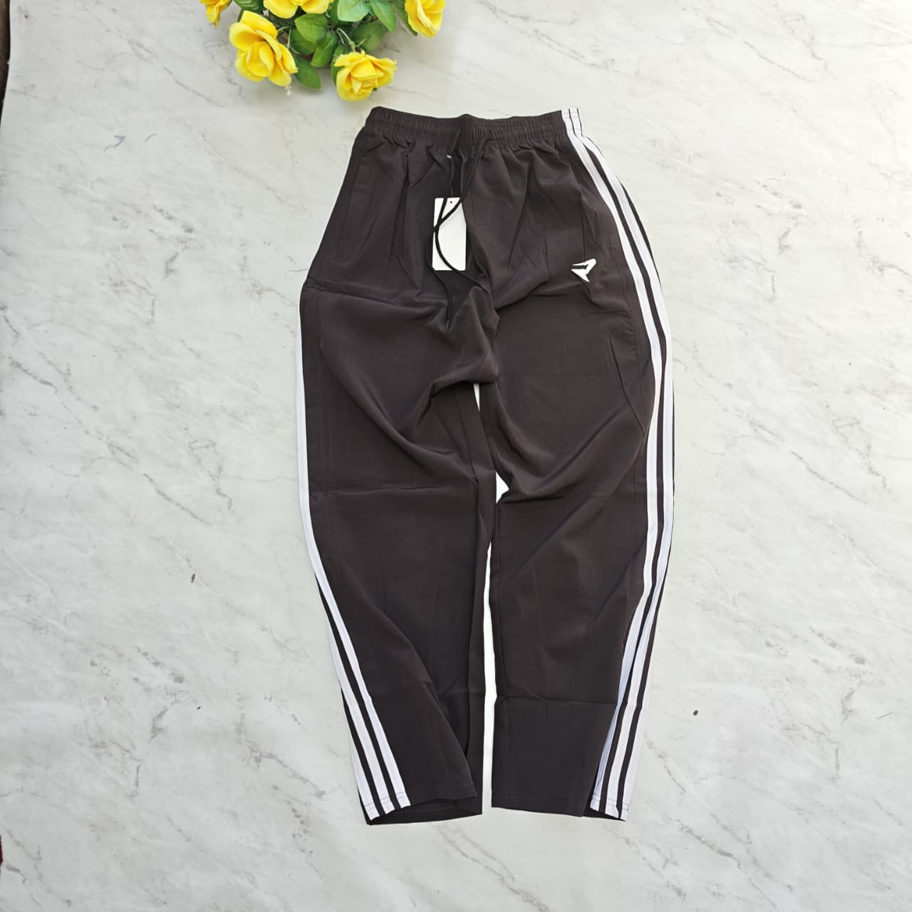 Mfw Baggy Street Wear Stripes Track pants buy 1 pc @199 3 pcs @ 499 (Grey)