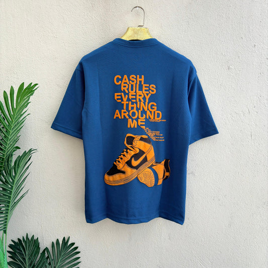 Round neck Front and back print droup shoulder Tshirt 1 pc @199 and 3 pcs @ 499