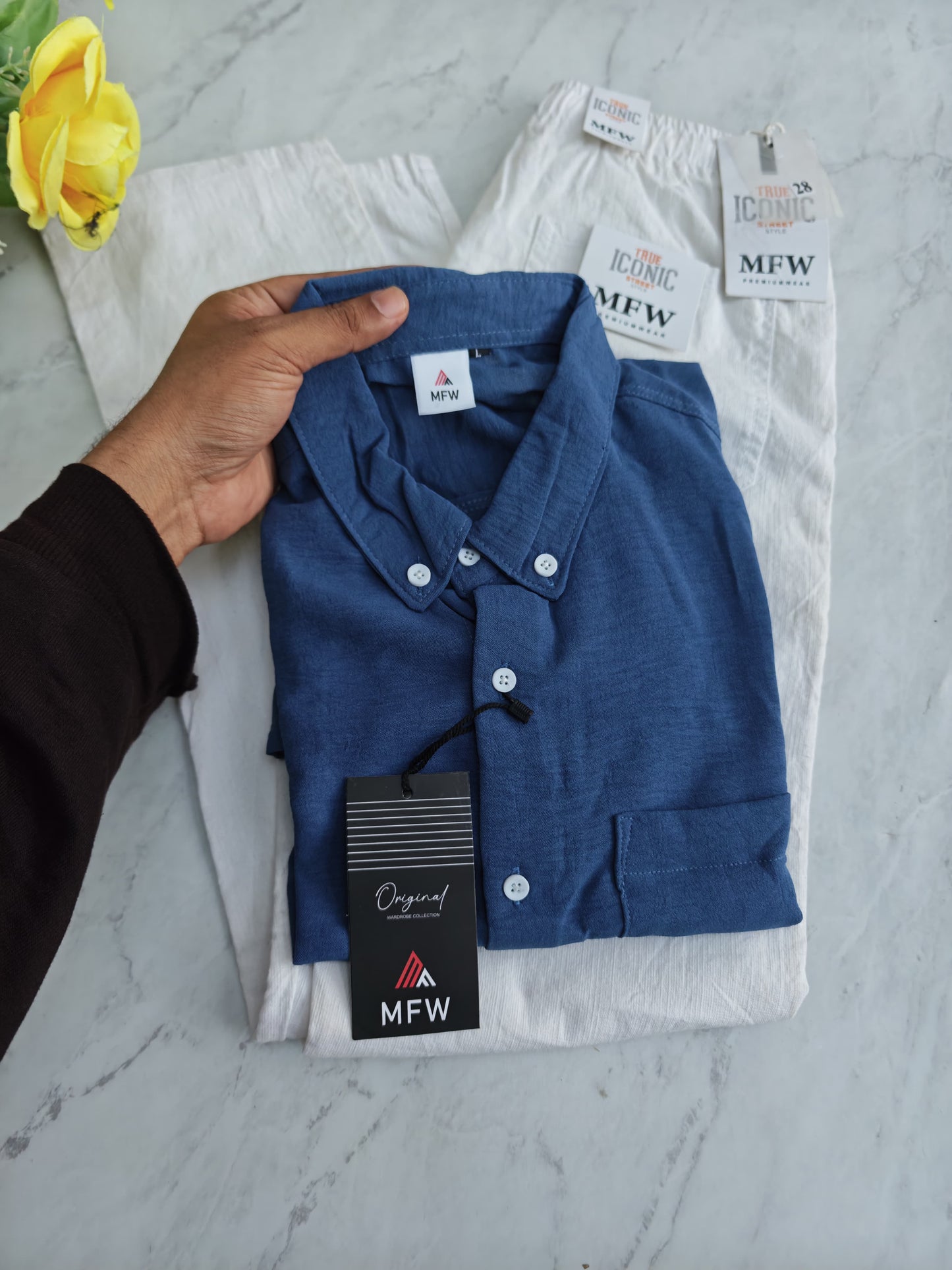 2 in 1 combo Crush Lenin shirts + lenin relax fit pants combo buy @600 rs only