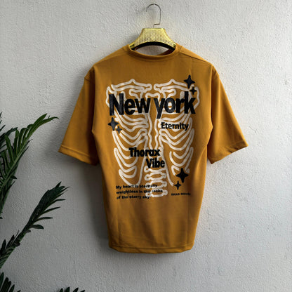 Round neck Front and back print droup shoulder Tshirt 1 pc @199 and 3 pcs @ 499