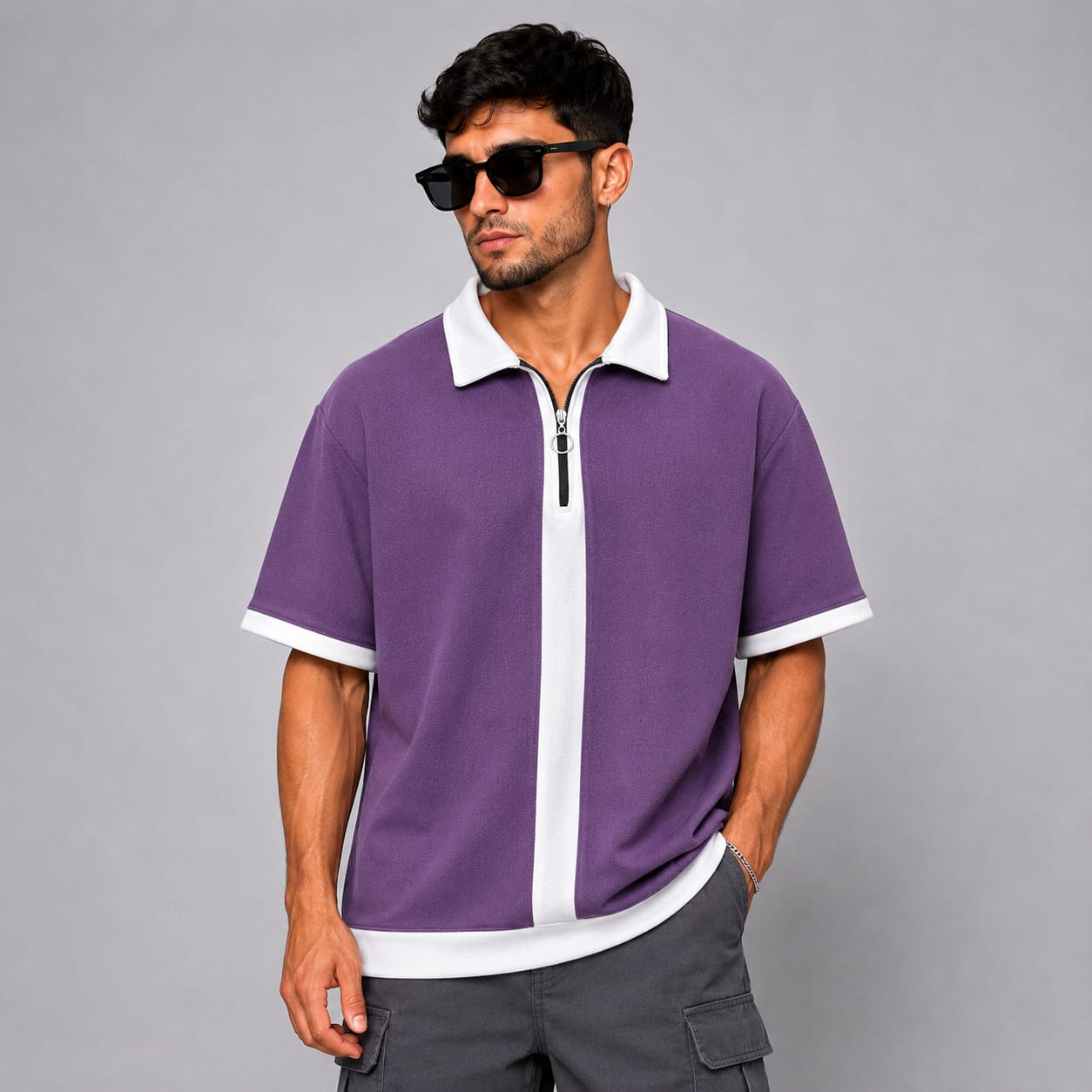 Mfw Korean zipper T shirt buy 1 pc @199 and 3pcs @ 499