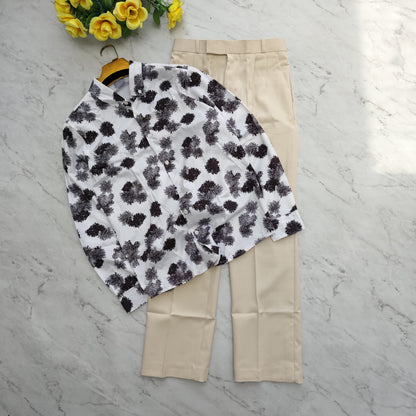 2 in 1 combo viscose printed shirts +  pants combo buy @600 rs only