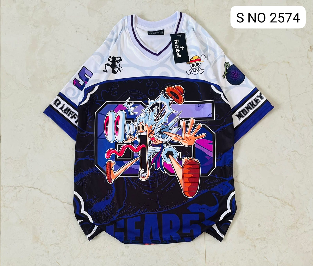 V-Neck Rib type anime printed jersey tshirts buy@250 rs only