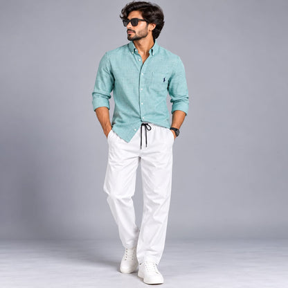 2 in 1 Combo MFW Lenin shirts + lenin relax fit pant buy @550 rs only