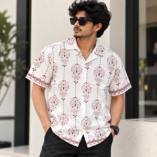 MFW Cuban collar printed shirts Buy @250 rs only