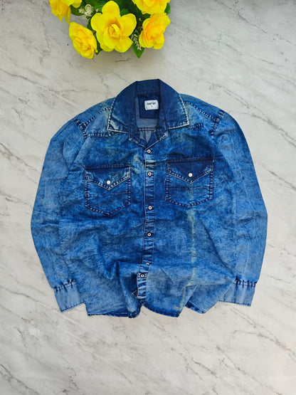MFW Slim fit Denim shirts Single pcs @350 and Buy 3 pcs combo @999