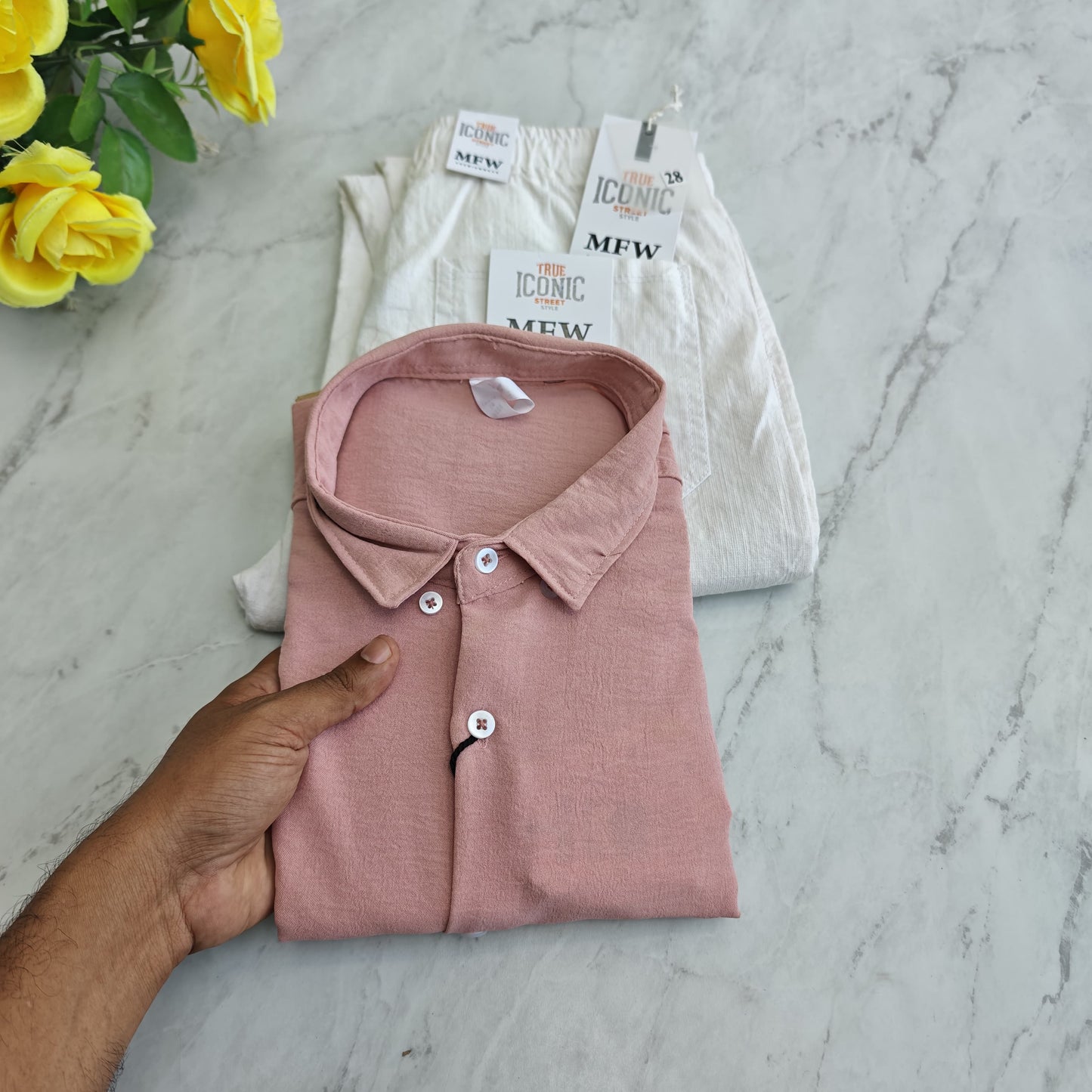 2 in 1 combo lenin shirts + lenin relax fit pants combo buy @600 rs only