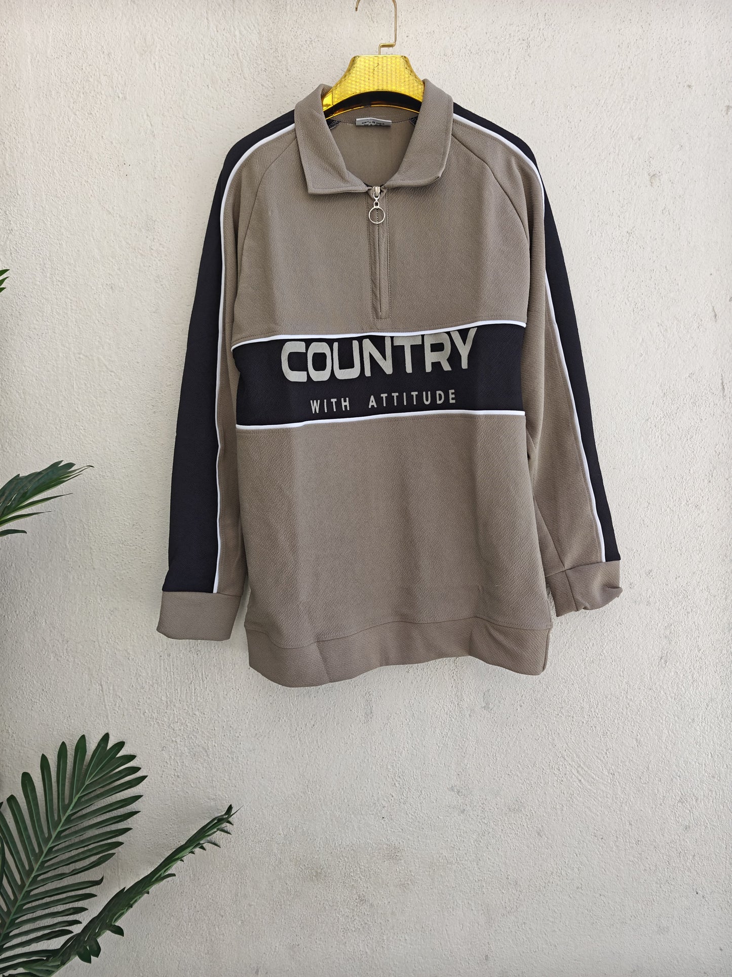 Men's korean Collar premium old money Zipper Full sleeve tshirts@249 (Fabric Reference – Please Read Description)