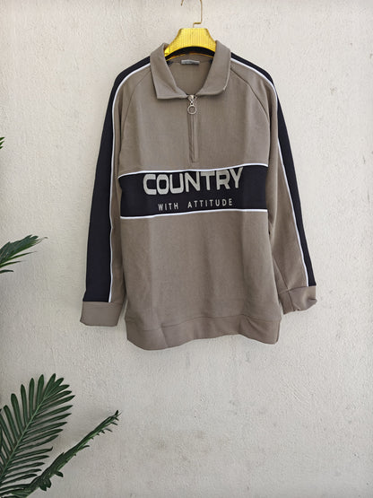 Men's korean Collar premium old money Zipper Full sleeve tshirts@249 (Fabric Reference – Please Read Description)