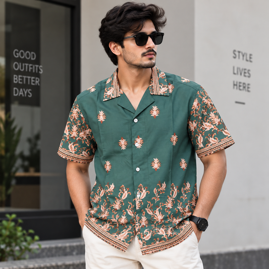 MFW Cuban collar printed shirts Buy @250 rs only