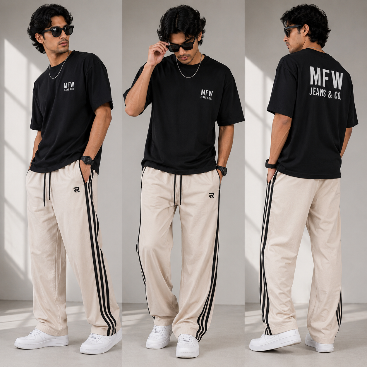 NS 3 Line baggy type track pants buy 3 pcs @499(Pls read description before ordering)