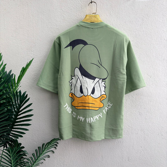 Round neck Front and back Printed droup shoulder Tshirt 1 pc @199 and 3 pcs @ 499