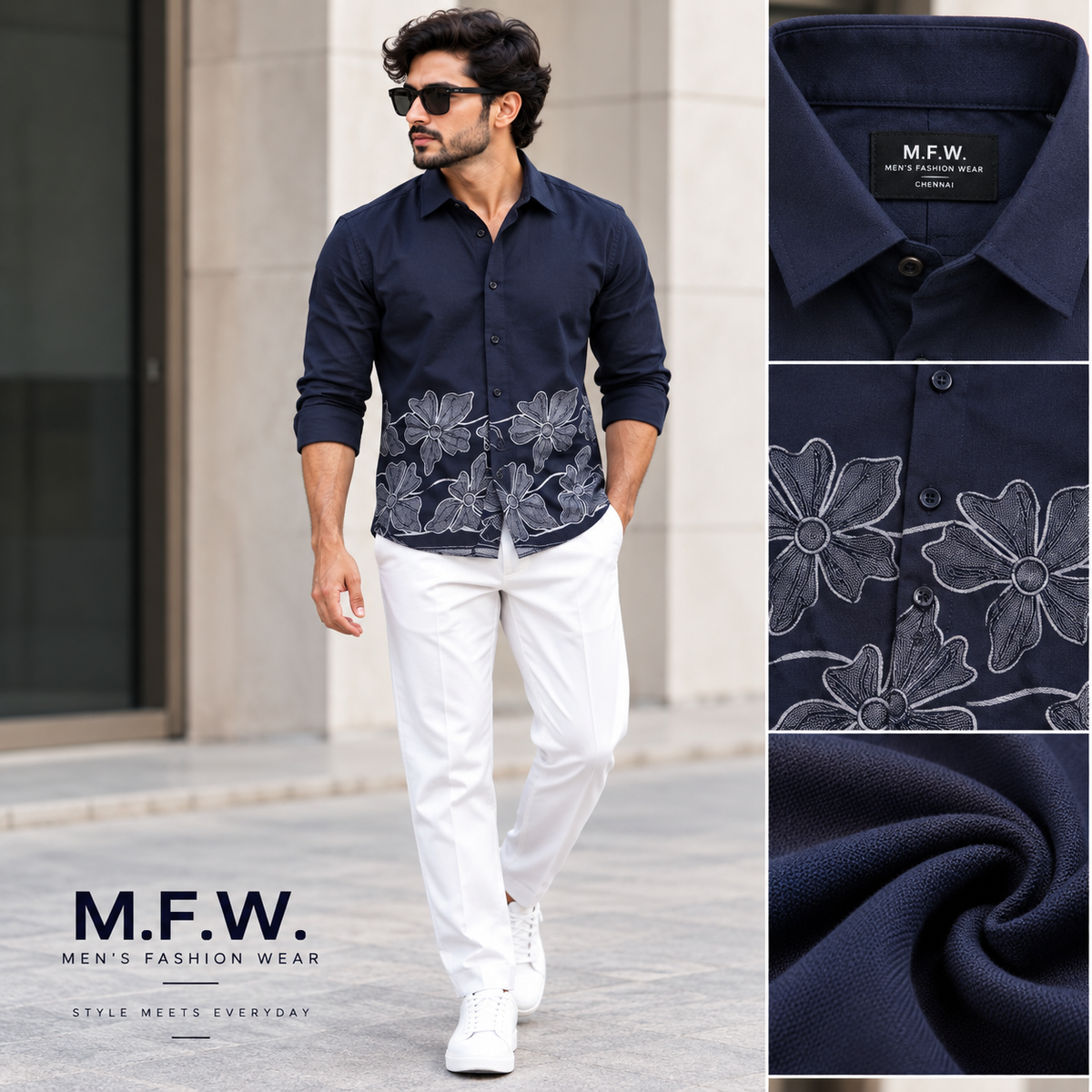 2 in 1 Combo MFW bottom printed shirts + Twill fabric polo fit pants buy @600 rs only