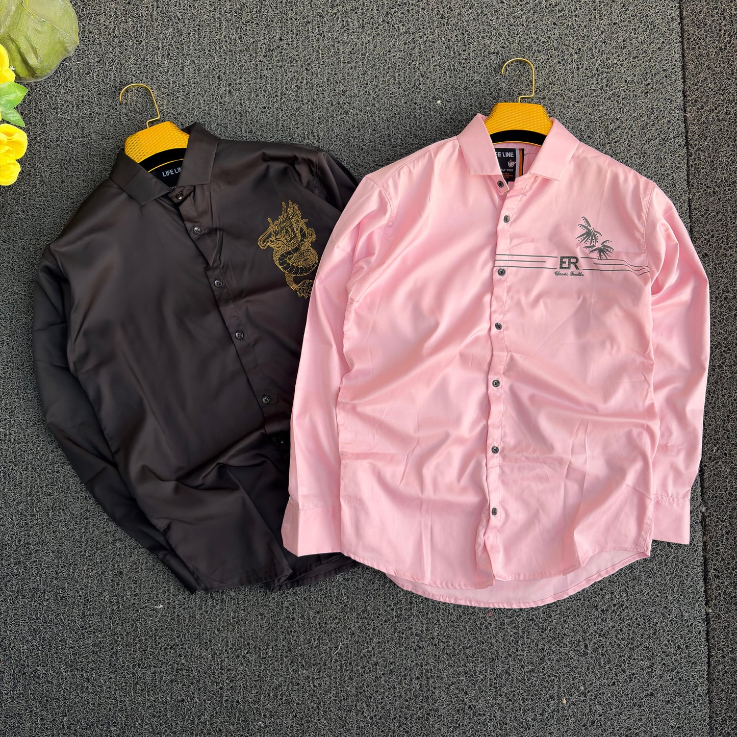 2 in 1 combo party wear stone work shirts buy 2 pcs combo 500 only