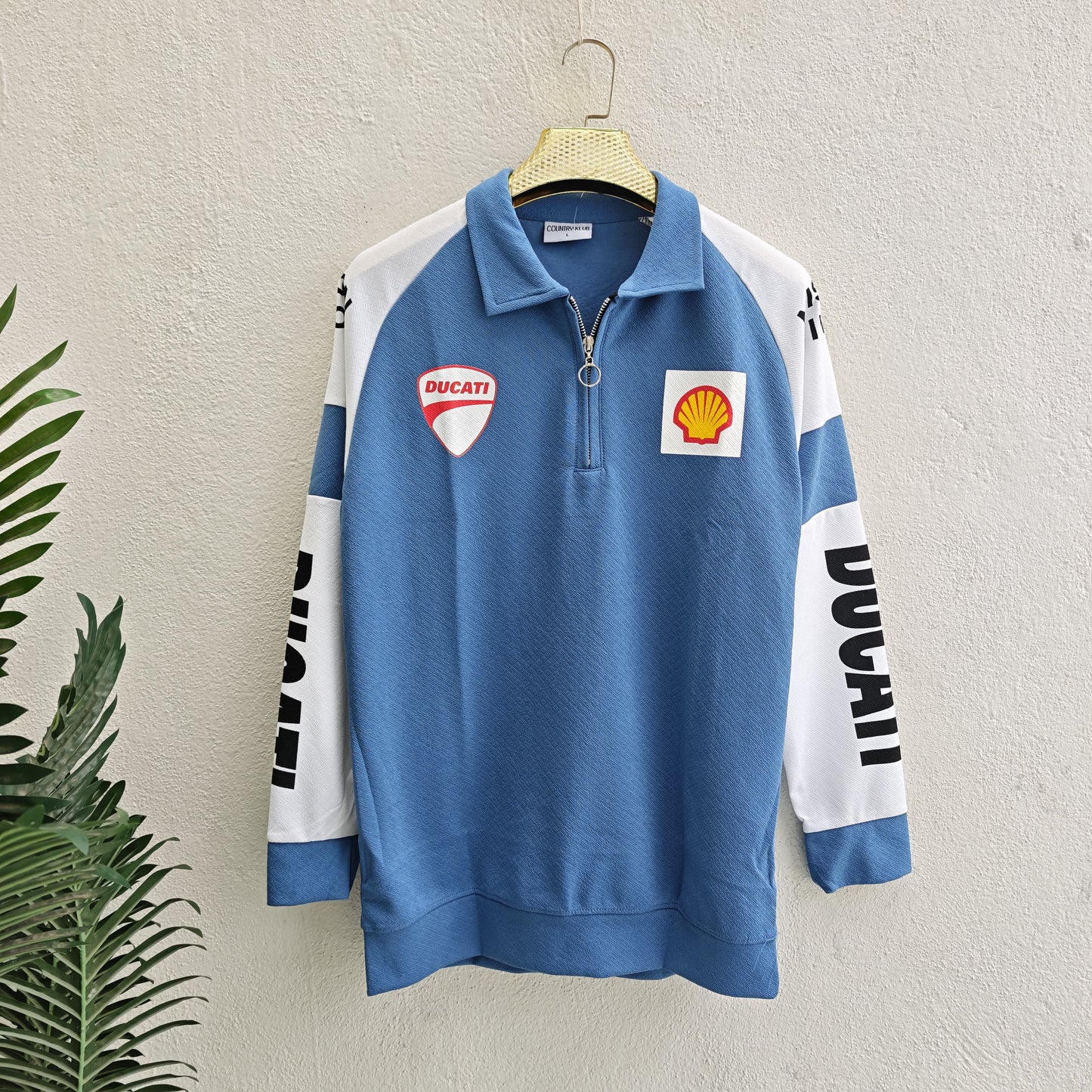 Men's korean Collar printed premium old money Zipper Full sleeve tshirts@249 (Fabric Reference – Please Read Description)