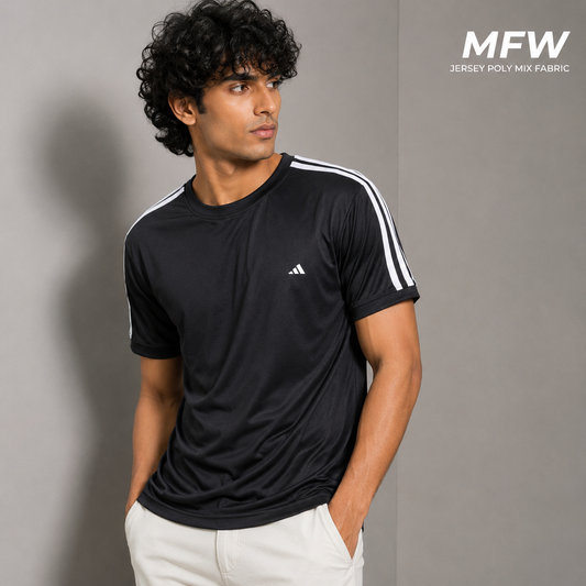 MFW Net folding Half sleeve Tshirt 1 pc @199 and 3 pcs @ 499