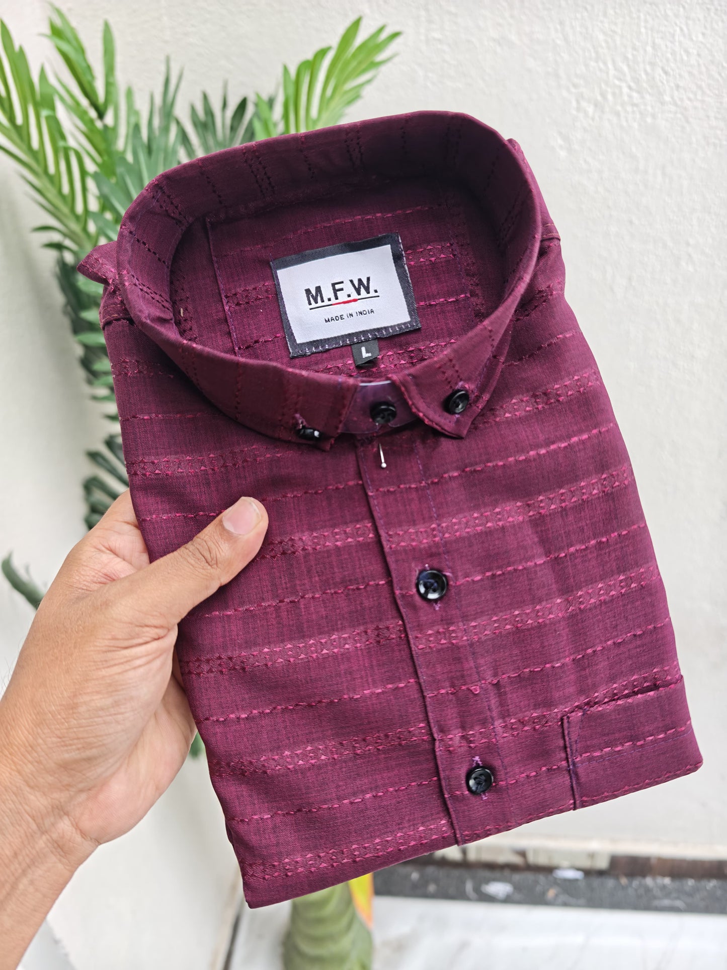 MFW Full sleeve Textured Shirt Single pcs @299 and Buy 4 pcs combo @999