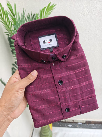 MFW Full sleeve Textured Shirt Single pcs @299 and Buy 4 pcs combo @999