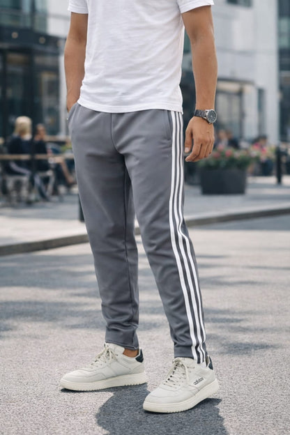 NS 3 Line paper track pants buy 3 pcs @499( Ash normal fit)