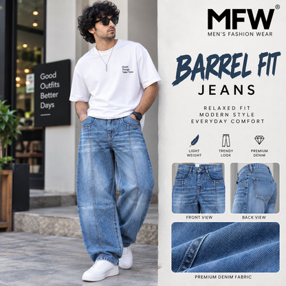 MFW Barrel Fit jeans pants buy @450 rs only[S4]