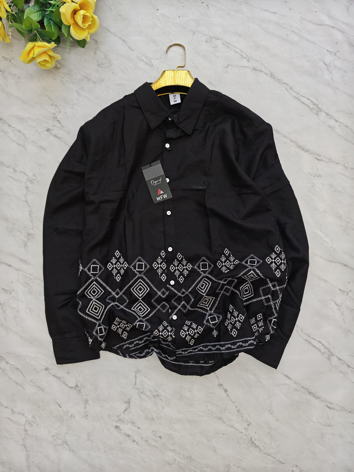 2 in 1 combo MFW Bottom Embroidery shirts + Gurkha polo fit pants buy @700 rs only