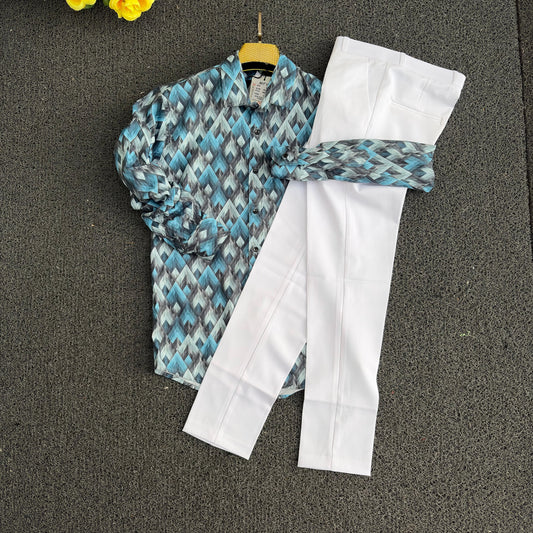 2 in 1 combo printed shirts + polo fit pant buy @600