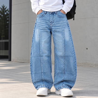 MFW whisker type barrel fit jeans pants buy @450 rs only