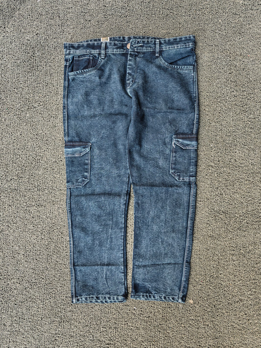 Men's 6 pocket mom fit jeans buy @350 rs only (Read description before ordering) [Dark blue]